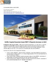 Icon of Griffin Capital Essential Asset REIT II Reports Increase In NAV