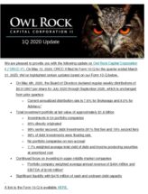 Icon of Owl Rock Capital Corporation II Q1 2020 Update
