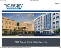 Icon of Griffin American Healthcare REIT IV 2021 Annual Stockholder Meeting Presentation